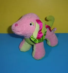 Welpe Hund Hot Pink Grün Juwel Ohren Douglas Bean Plüsch 9,5 Zoll Spielzeug Lovey - Bild 1 von 3