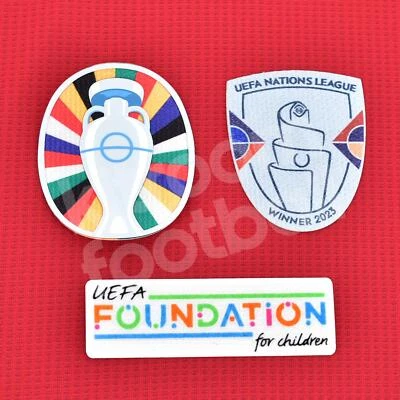 UEFA Euro 2024 Spain Patch + Foundation + Nations League Winner Repro - Photo 1/2