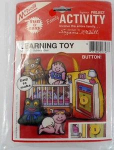 Vintage 1979 McNeill Learning Toy Family Activity Kit Babies in Bed Arts Crafts - Picture 1 of 2