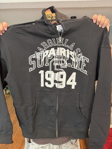 Supreme x MM6 Maison Margiela Split S/S Top Size L Navy | eBay