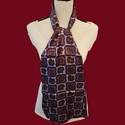 Bufanda corbata Ascot vintage años 60 Glensder textiles chic cachemira para hombre Foto 1 de 4