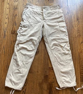 Vintage Militär Cargohose Herren Medium Regular Beige Battle Fatigue Hergestellt in den USA BDU - Bild 1 von 12