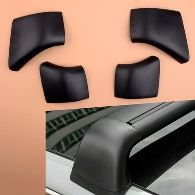 4X Fit For Tesla Model 3 2017-2020 Black Roof Rack Rail End Cover Shell - Image 1 of 4
