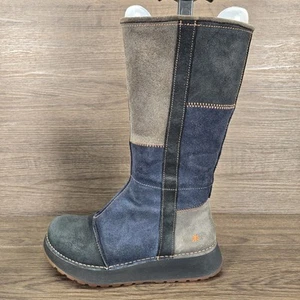 Botas de Gamuza Art Company “Heathrow” Patchwork Negro Marrón Azul Talla UK 6 EU 39 - Imagen 1 de 24