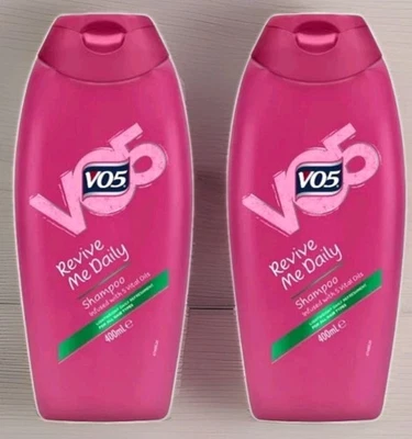 2x VO5 Revive Me Daily Shampoo 400ml Infused With 5 Vital Oils Free Delivery