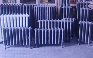 Gussheizkörper gebraucht Sandgestrahlt Pulverbeschichtet Top - Bild 1 von 2