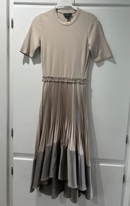 Club Monaco High Low Tshirt Pleated Dress 2 - Picture 1 of 10