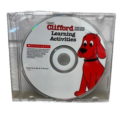 Scholastic Clifford The Big Red Dog Learning Activities PC Mac DISC ONLY EUC - Image 1 of 4
