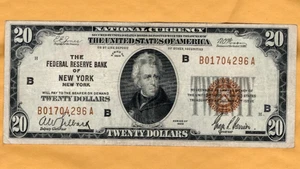 $20 series 1929 Federal Reserve Banknote in high grade - Picture 1 of 2