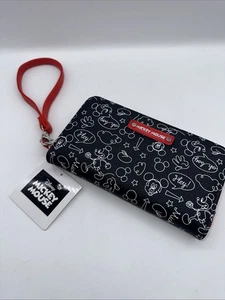 Disney Mickey Mouse Geldbörse Kalbsleder Neu mit Etikett schwarz & weiß Skizze - Bild 1 von 7
