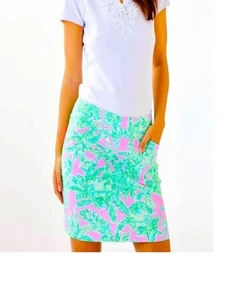Lilly Pulitzer Luxletic Monica Skort Rock UPF50+ Pink Sand Paradise Gr. 10 Rarität - Bild 1 von 5