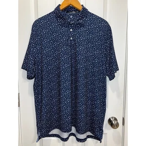 RLX Ralph Lauren Golf Poloshirt Blumenmuster feuchtigkeitsableitend XL - Bild 1 von 6