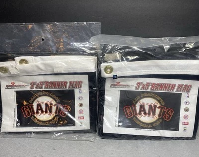 Two New San Francisco Giants 3X5 Flags With Grommets - Image 1 of 4