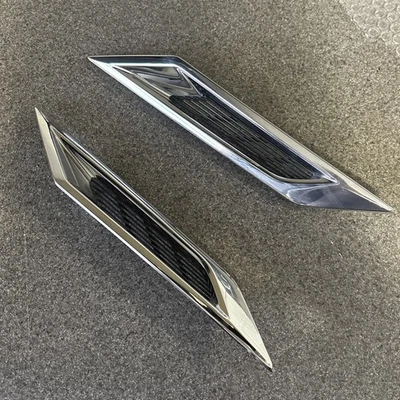 Cadillac CTS 2011-2014 lateral izquierdo derecho guardabarros moldura ventilación cromada OEM   Foto 1 de 4