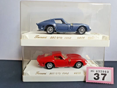 SOLIDO FERRARI 250 GTO 1968 # 4508 AZUL/ROJO X 2 ESTUCHE Foto 1 de 4