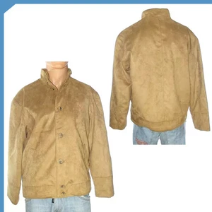 Conbipel Studio Giacca Giubbotto Uomo Beige Taglia M Elegante Casual Scamosciata - Picture 1 of 11