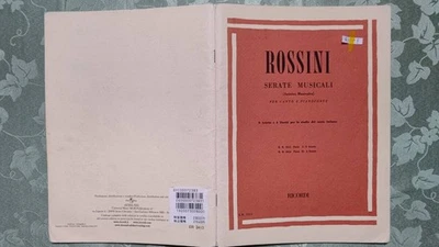 611-9 Imported Western Book Vocal Score ROSSIN Rossini Musical Evening Serate Mu - Image 1 of 4