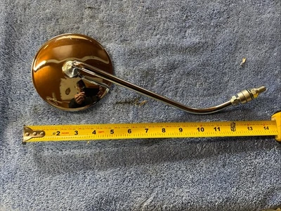 Genuine Vintage Vespa Stella Left Round Chrome Mirror 10MM Thread 1964-84 - Image 1 of 3