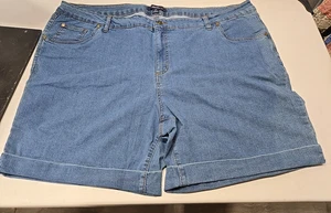 Denim 24/7 Damen Jeansshorts Übergröße mit Bündchen Gr. 28 W Neu - Bild 1 von 4