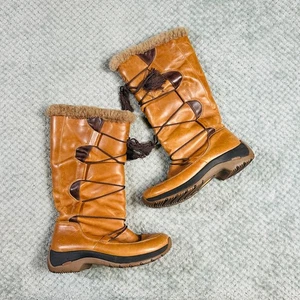 Botas Mocasín Chukka de Invierno Altas Impermeables Marrón Cálido Cuero de Oveja ULU 7 - Imagen 1 de 6