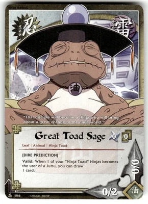 Naruto- Great Toad Sage(Dire Prediciton) Common 1st ed - Image 1 of 2