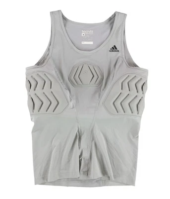 Camiseta sin mangas de compresión acolchada Adidas para hombre, gris, XX-grande Foto 1 de 2