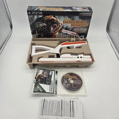PS3 CABELA'S DANGEROUS HUNTS 2013 Guncon Toy Rifle Zapper *missing Dongle/Sensor - Image 1 of 4