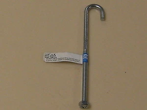 National Mfg. N232-900 J-BOLT w/HEX NUT 1/4”x6” zinc plated steel - Picture 1 of 2