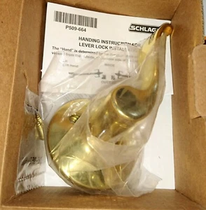 Schlage RH drehfester Attrappe Türgriff Gold (a) - Bild 1 von 4