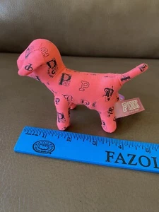 VICTORIAS SECRET PINK Mini Monogram Dog Plush 4” - Picture 1 of 8