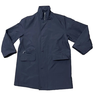 Chaqueta Louis Feraud Contraire Paris Hombre M Abrigo Forrado Negro Cremallera Mínimo Elegante 48" Foto 1 de 4