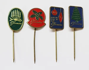 4 X PIN DE ALFILER C. JAMIN Christmas Edition. C.1960'S - Picture 1 of 1