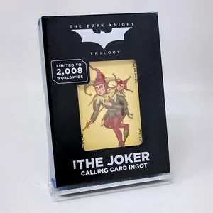 Batman The Dark Knight Trilogy The Joker Calling Card Ingot Figure - Picture 1 of 3