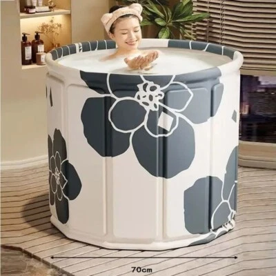 Portable Foldable Bath Soaking Tub for Adults Thermal Insulation & Space-Saving - Image 1 of 4