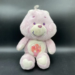 Vintage Care Bears Share Bear Plush Purple Milkshake Belly Lovey Doll Kenner - Picture 1 of 6