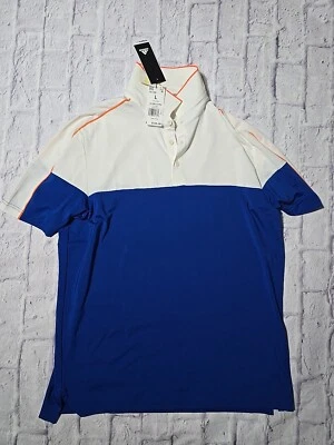 Polo a rayas Adidas Ultimate 365 ColorBlock para hombre FR1158 grande  Foto 1 de 4