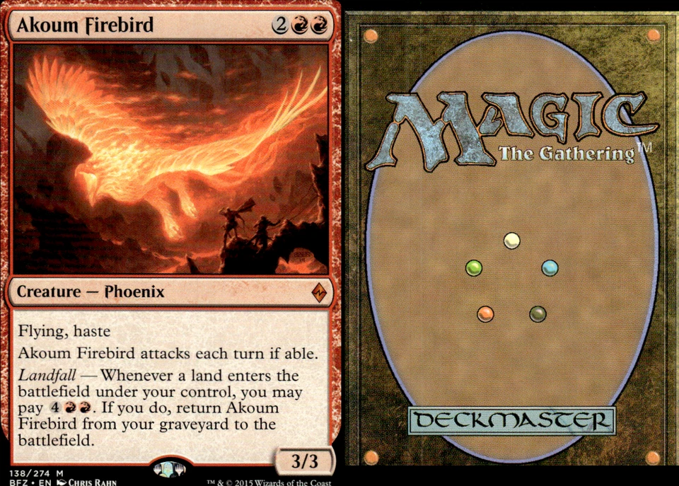 Magic the Gathering-MTG-Akoum Firebird-LP - Image 1 of 1