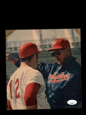 Mike Epstein Ted Williams JSA Cert Signed  8x8 Photo Autograph Senators - Image 1 of 2