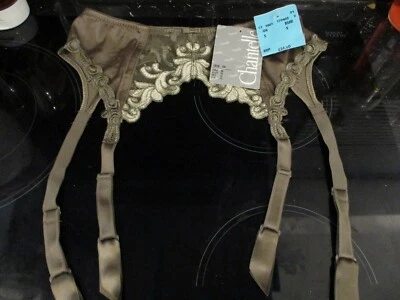 CINTURÓN DE TIRANTES CHANTELLE ENCAJE BORDADO TOPO TALLA PEQUEÑA NUEVO DISEÑO RARO Foto 1 de 4