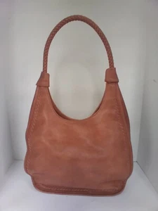 Leather Hobo Bag Braided Handle Shoulder Bag Designer Style Purse - Picture 1 of 6
