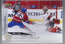 2020-21 Upper Deck Game Dated Moments May /499 Cole Caufield #48