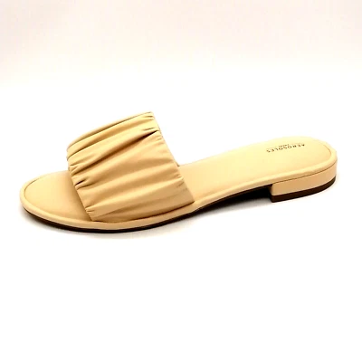 Sandalias para mujer Aerosoles Jamaica beige deslizables banda reunida zapatos planos 10,5 Foto 1 de 4