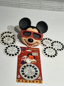 Vintage 1989 Disney Mickey Mouse Head Face 3 D View Master w/ 8 Reels - Picture 1 of 14