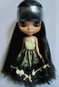 Takara 12" Neo Blythe Tanned Skin Black Hair Nude Doll from Factory TBO266 - Picture 1 of 4