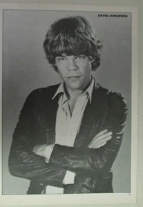DAVID JOHANSEN ~ MUÑECAS NUEVA YORK con vintage años 80 ~ página de revista PINUP - Imagen 1 de 1