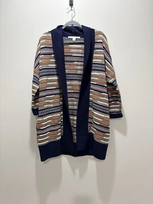 DIANEVONFURSTENBERG • Women’s Taletha Mixed Knit Cardigan Sweater Multicolor M - Image 1 of 4