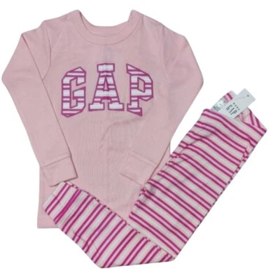 Gap Pink Long Sleeve Pants 2 Piece Pajama Set Girls Size 3 4 5 Years - Image 1 of 3
