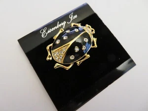 EISENBERG ICE BLACK BEETLE BROOCH/PIN - Bild 1 von 4