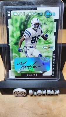 2001 Score Marvin Harrison Millennium Men Auto Autograph /25 Colts SSP - Image 1 of 2