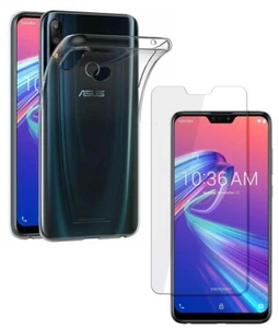 For ASUS ZENFONE MAX PRO M2 ZB631KL CLEAR CASE + TEMPERED GLASS SCREEN PROTECTOR - Picture 1 of 12
